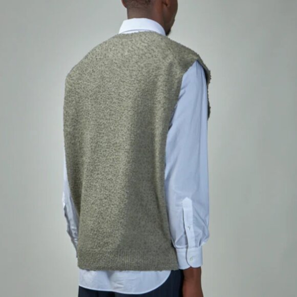 BNWT SS25 MAISON MARGIELA KNIT STOLE VEST S - Picture 10 of 13